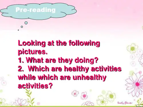 人教版选修6高二英语unit3Ahealthylifereading课件