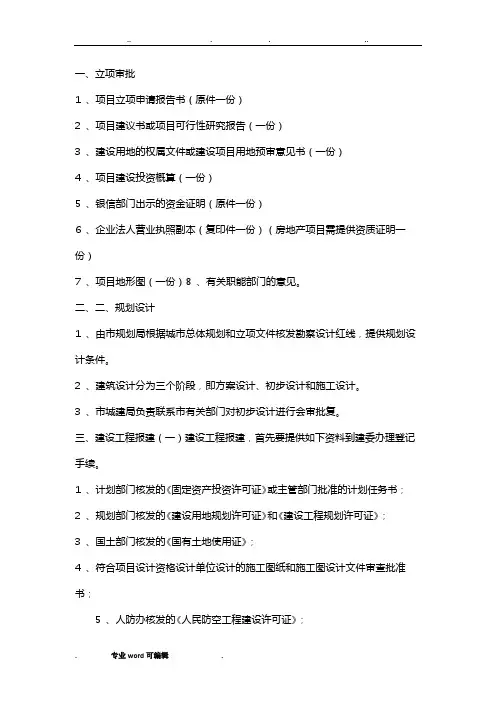 项目立项完整流程图