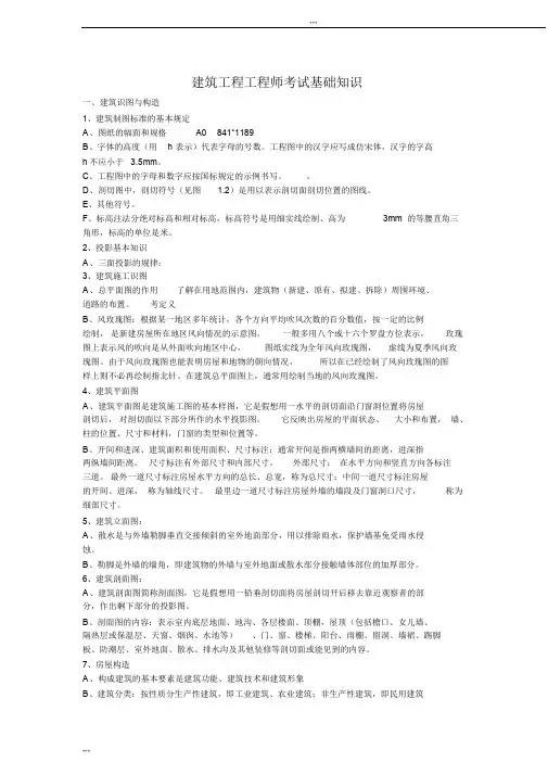湖南建筑工程初中级职称考试基础知识