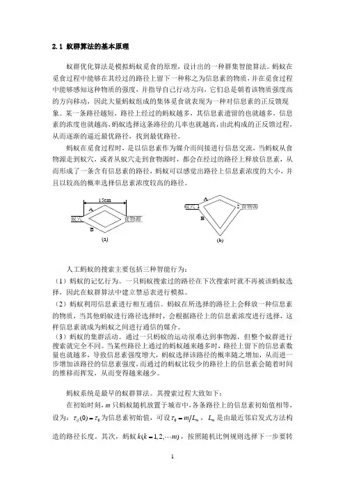 蚁群算法的基本原理