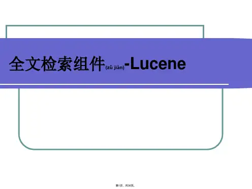 Lucene简介(共36张)