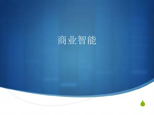 大数据之商业智能