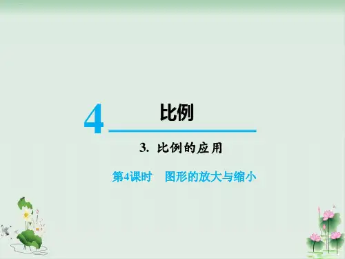 六年级下册数学课件3.比例的应用图形的放大与缩小(人教版)PPT课件