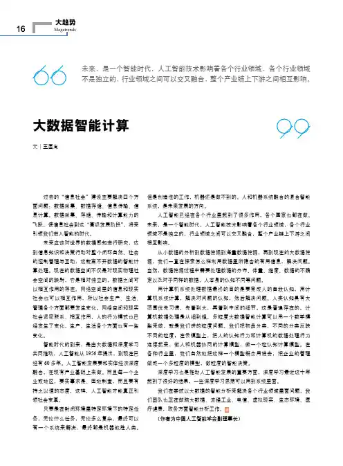 大数据智能计算