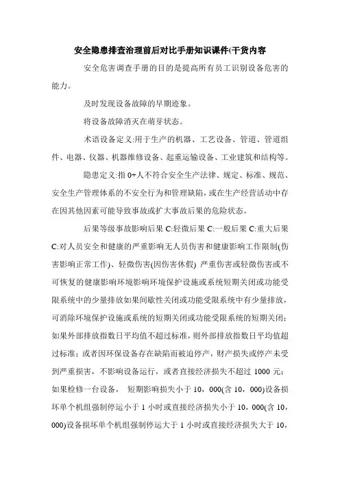 安全隐患排查治理前后对比手册知识课件(干货内容 .doc
