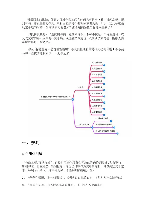2020年高考作文标题 3-26