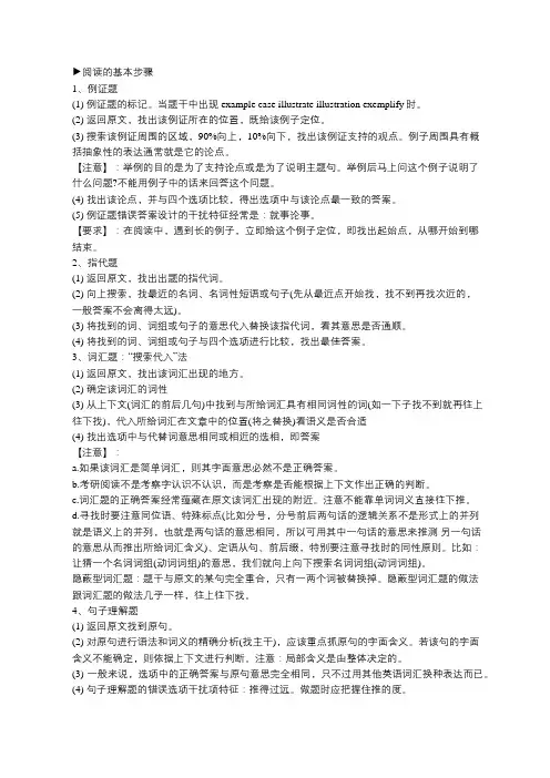 商志考研英语：考研英语各题型答题技巧之阅读理解篇