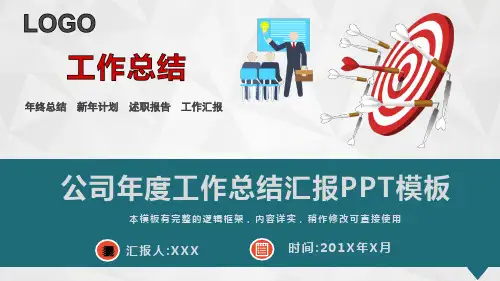 2020年上半年工作总结汇报PPT模板(完整版)