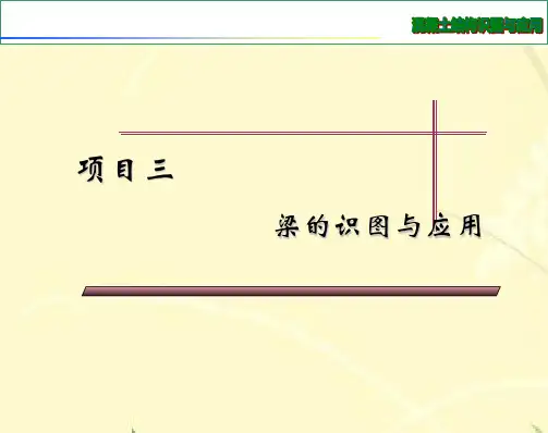 钢筋混凝土平法施工图识读  3.2 非框架梁的平法识图与应用