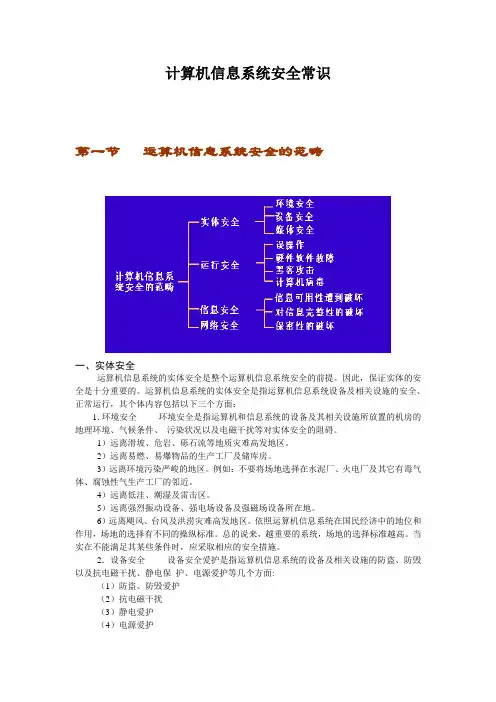 计算机信息系统安全常识