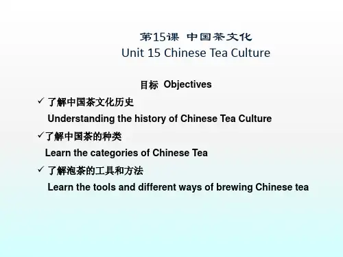 对外汉语-中国茶文化