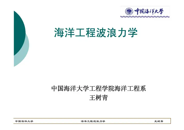 波浪力学第三章_有限振幅波理论