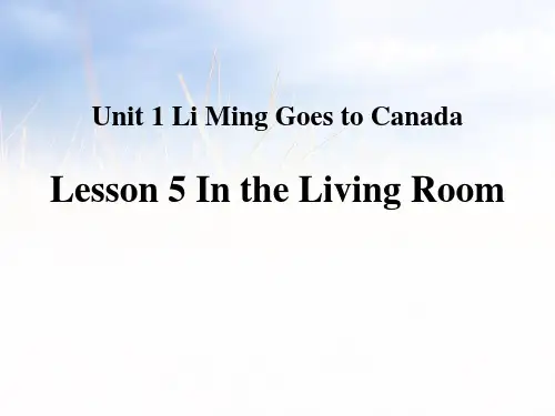冀教版六年级英语上册 (In the Living Room)课件