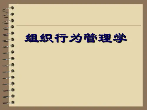 组织行为学第八章