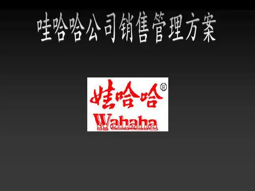 娃哈哈销售管理方案.ppt