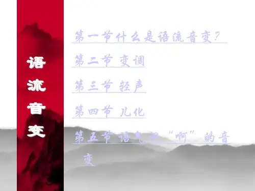 语流音变PPT