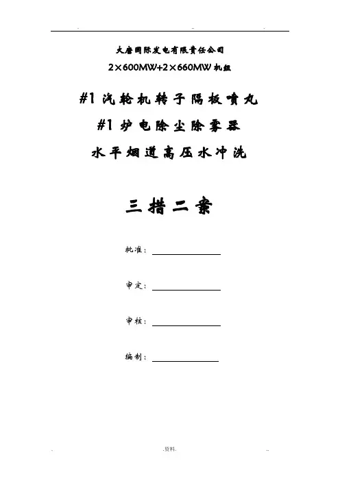 高压水冲洗及转子喷丸三措两案
