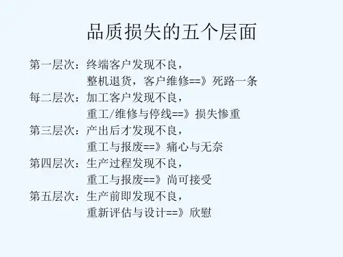 品质不良原因分析及其改善方法ppt课件