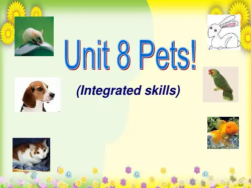 牛津译林初中英语七下Unit 8 Pets Intergrated skills课件 