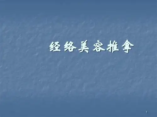 经络美容推拿ppt课件