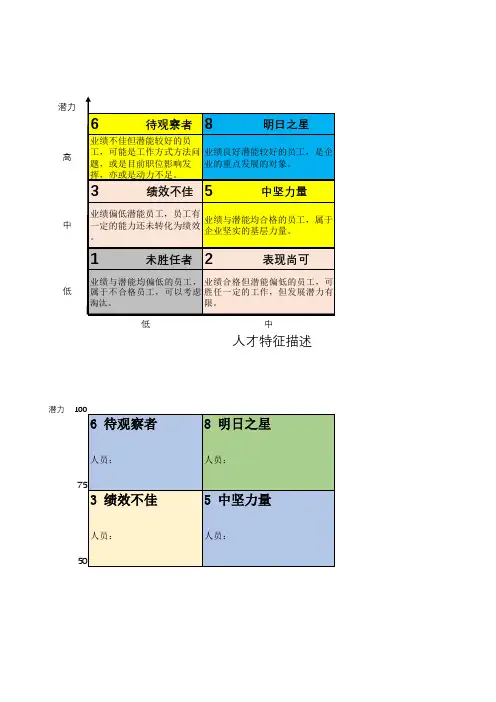 人才盘点表格(全套)
