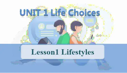 Unit1Lesson1Lifestyles课件高中英语北师大版