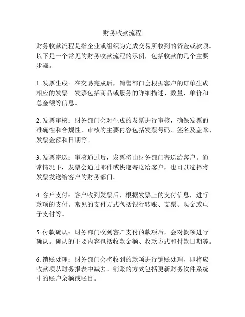 财务收款流程