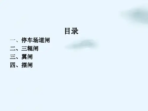 闸机介绍课件PPT