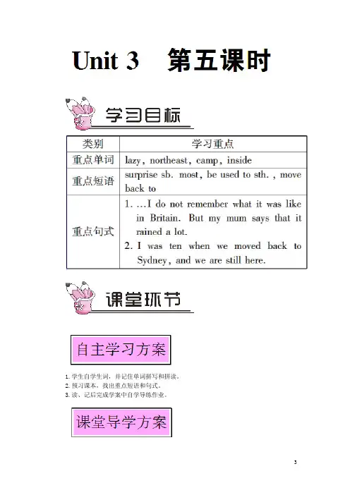 九年级英语上册Module10第五课时教案新版外研版