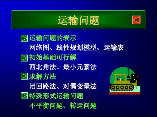 数学建模中优化模型之运输问题详解