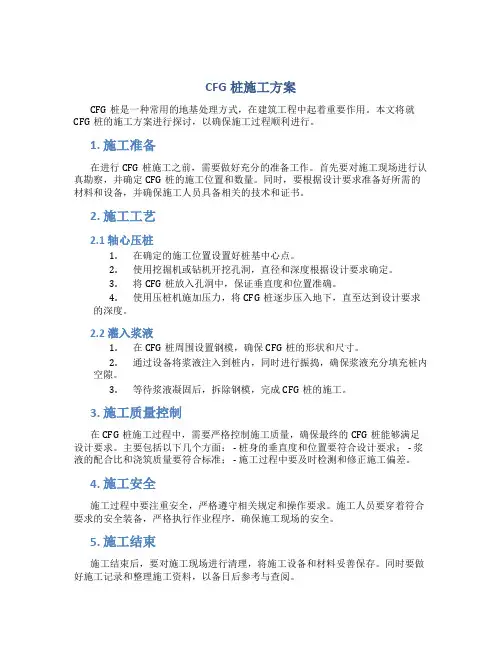 CFG桩施工方案2