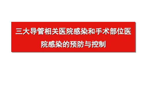 三大导管和手术部位院感防控课件