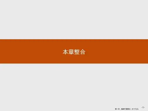 2019-2020学年高二数学人教A版选修2-3课件：第一章 计数原理 本章整合
