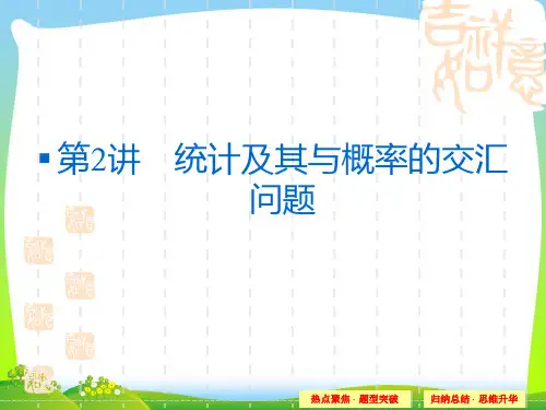 【新】人教A版高考数学(文)二轮复习 专题 概率与统计课件第2讲.ppt