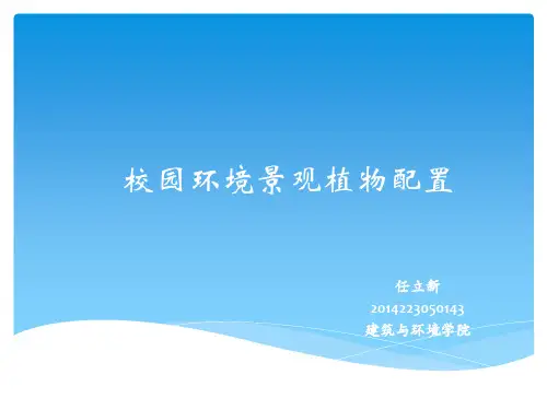 天津城建大学校园景观植物造景