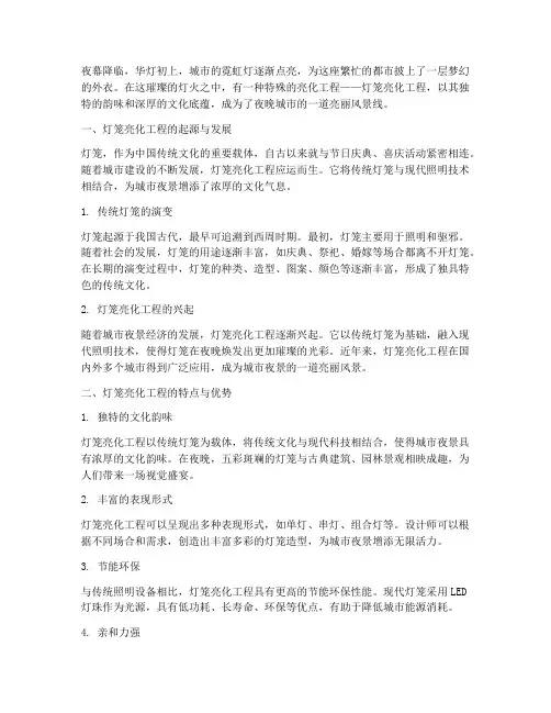 灯笼亮化工程夜景