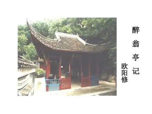 八年级语文醉翁亭记1(新编2019教材)
