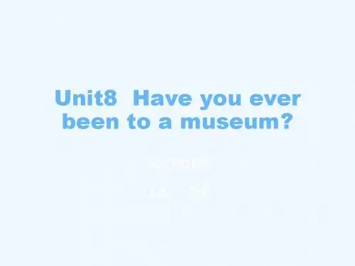 英语人教版八年级下册unit9