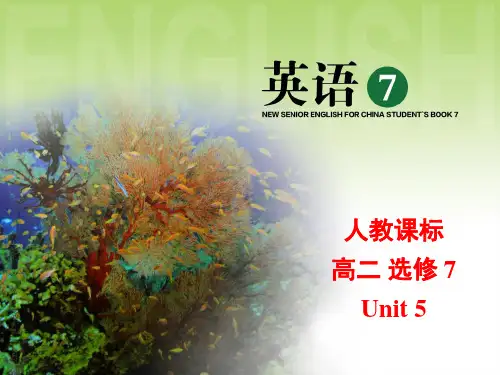 人教版选修7 unit 5 Using-language(共67张PPT)