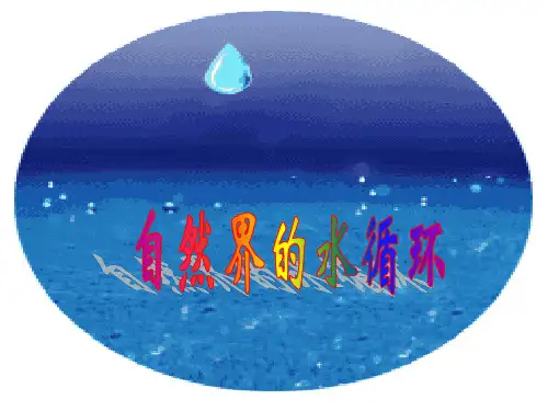 自然界的水循环-一轮复习