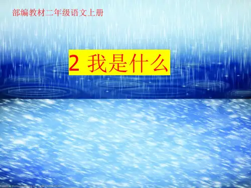部编教材二年级语文上册《2 我是什么》