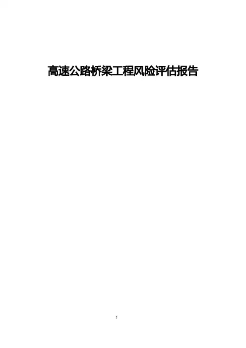 高速公路桥梁工程风险评估报告