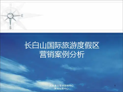 度假区营销案例研究