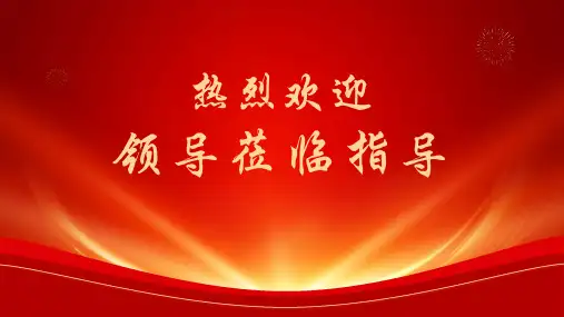 热烈欢迎领导莅临指导ppt模板