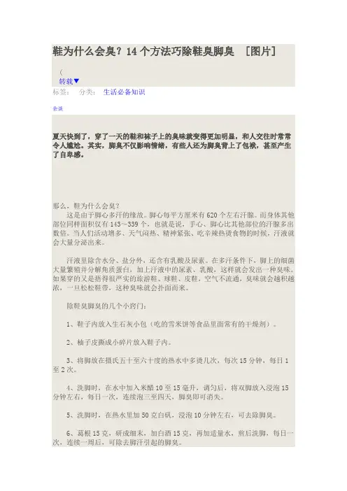 鞋为什么会臭