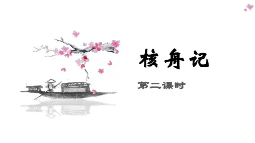 核舟记第二课时