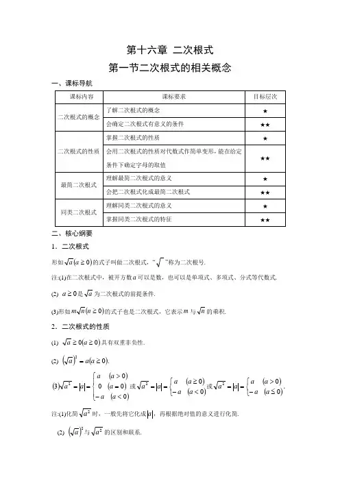 人教版八年级数学下精品讲义