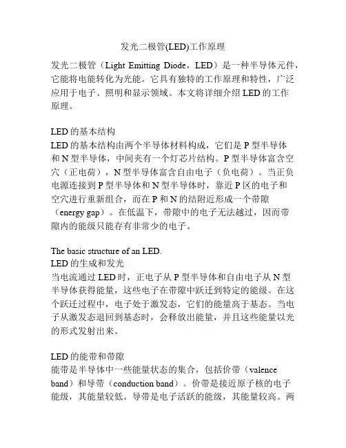 发光二极管(LED)工作原理