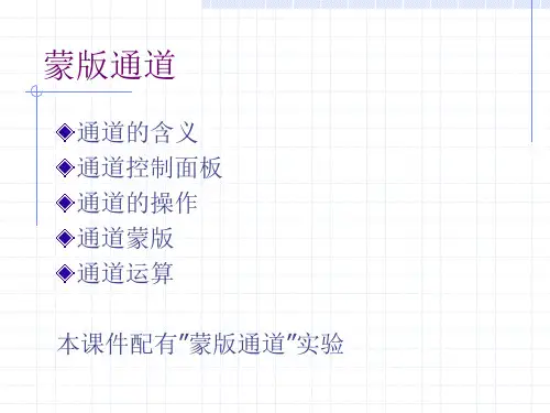 PS蒙版和通道