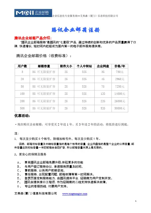 腾讯企业邮箱注册
